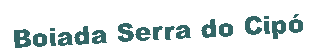 Caixa de texto: Boiada Serra do Cipó